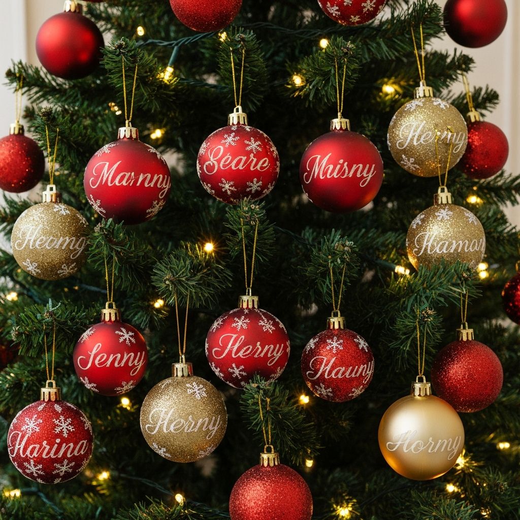 Palline Natale Personalizzate con Nomi - Casa & Organizzazione | Recensione e prezzo migliore